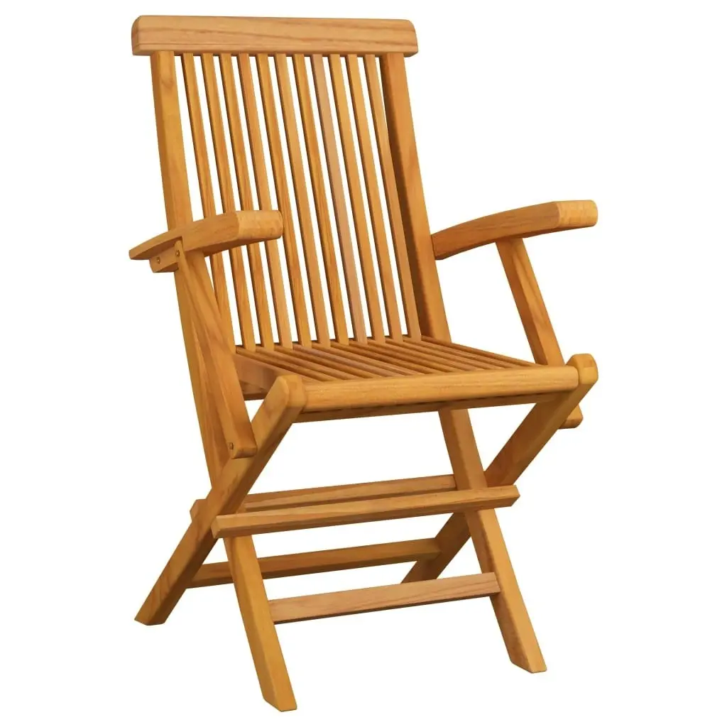 Garden Chairs 3 pcs Solid Teak Wood 312277