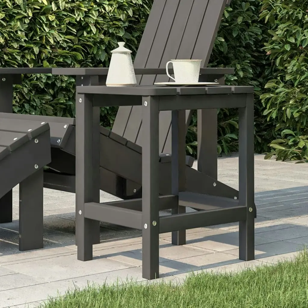 Garden Adirondack Table Anthracite 38x38x46 cm HDPE 318642