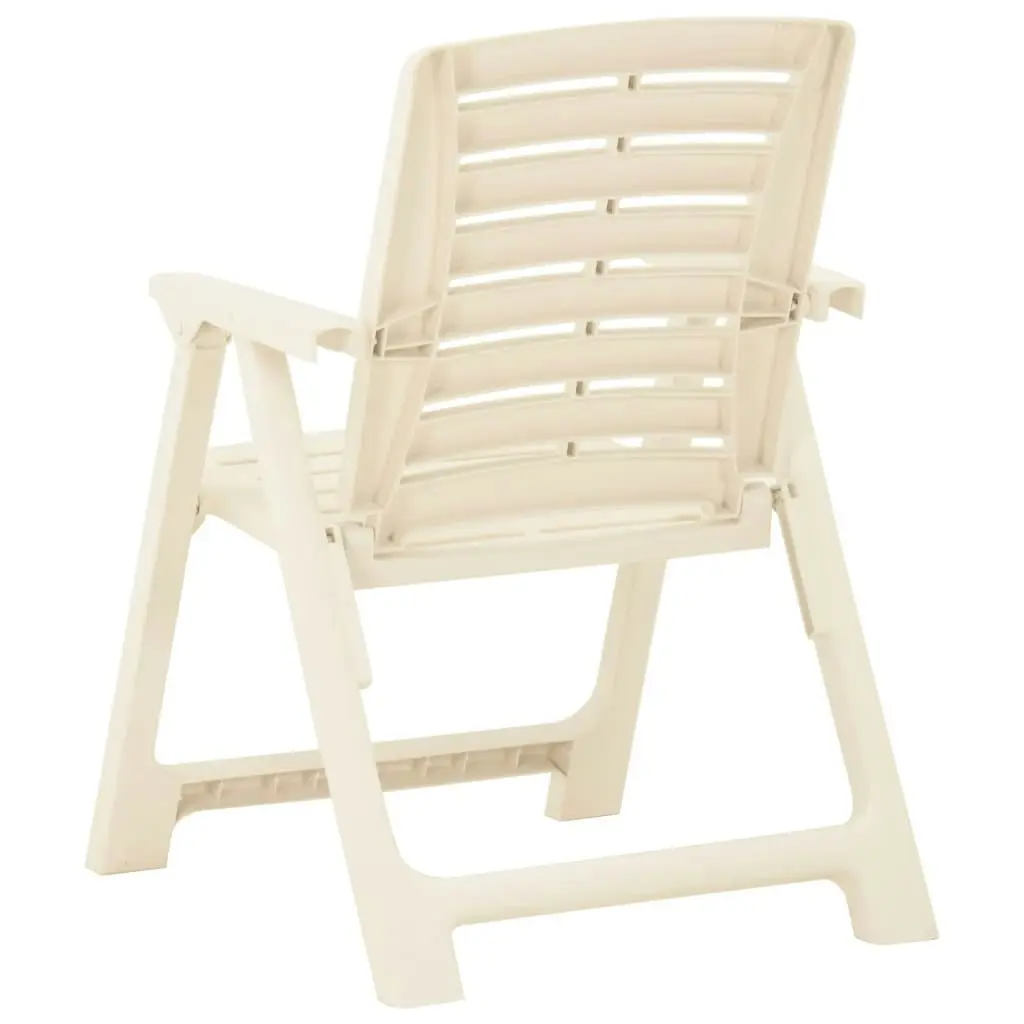 Garden Chairs 4 pcs Plastic White 315839