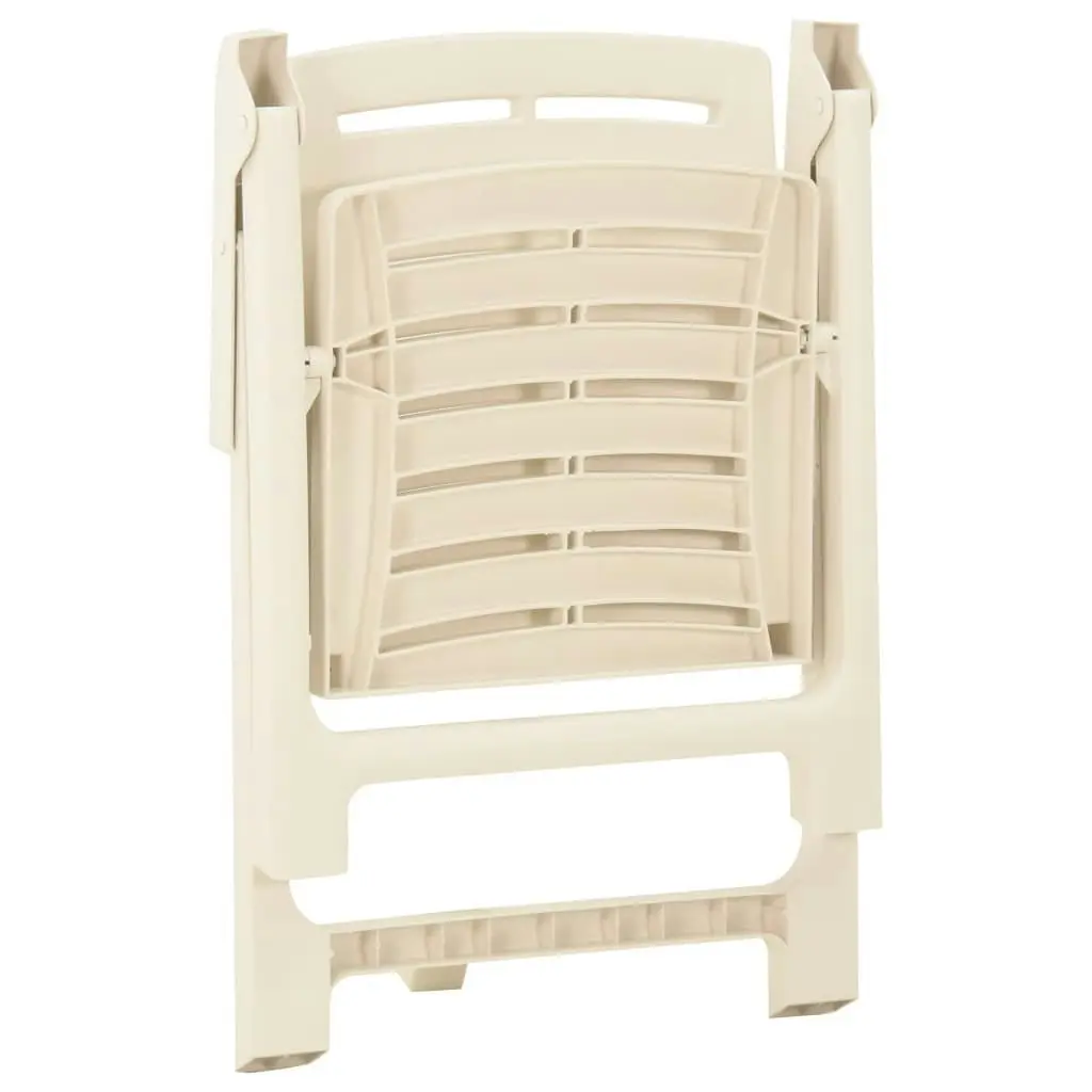 Garden Chairs 4 pcs Plastic White 315839