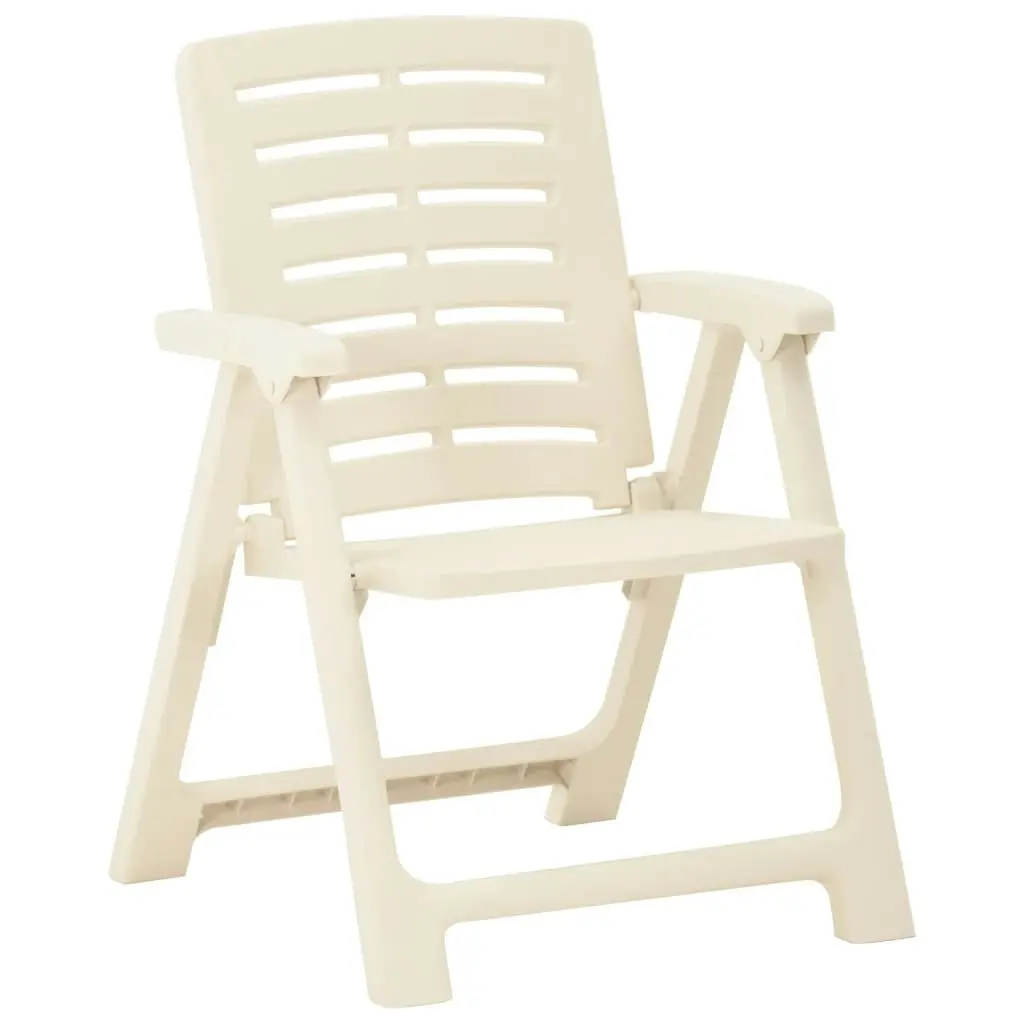 Garden Chairs 4 pcs Plastic White 315839