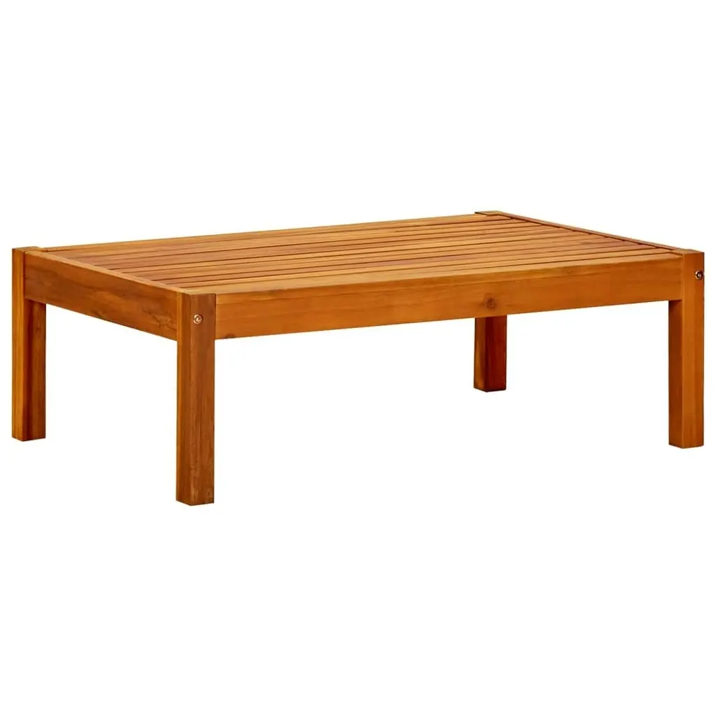 Garden Bench with Table & Footrests Solid Acacia Wood 3058008