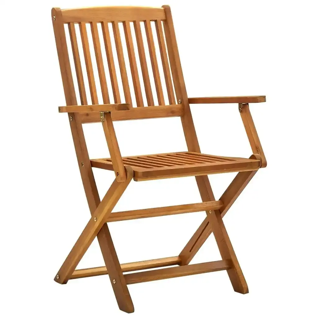 Folding Outdoor Chairs 4 pcs Solid Acacia Wood 46338