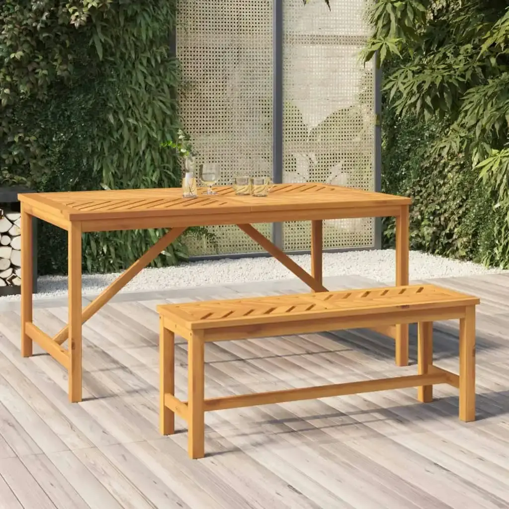 Garden Bench 110 cm Solid Wood Acacia 362237