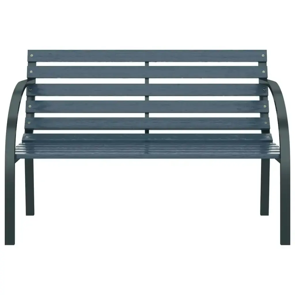 Garden Bench 120 cm Grey Wood 47936