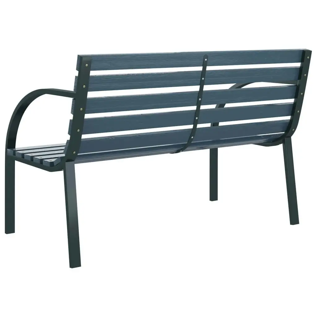 Garden Bench 120 cm Grey Wood 47936