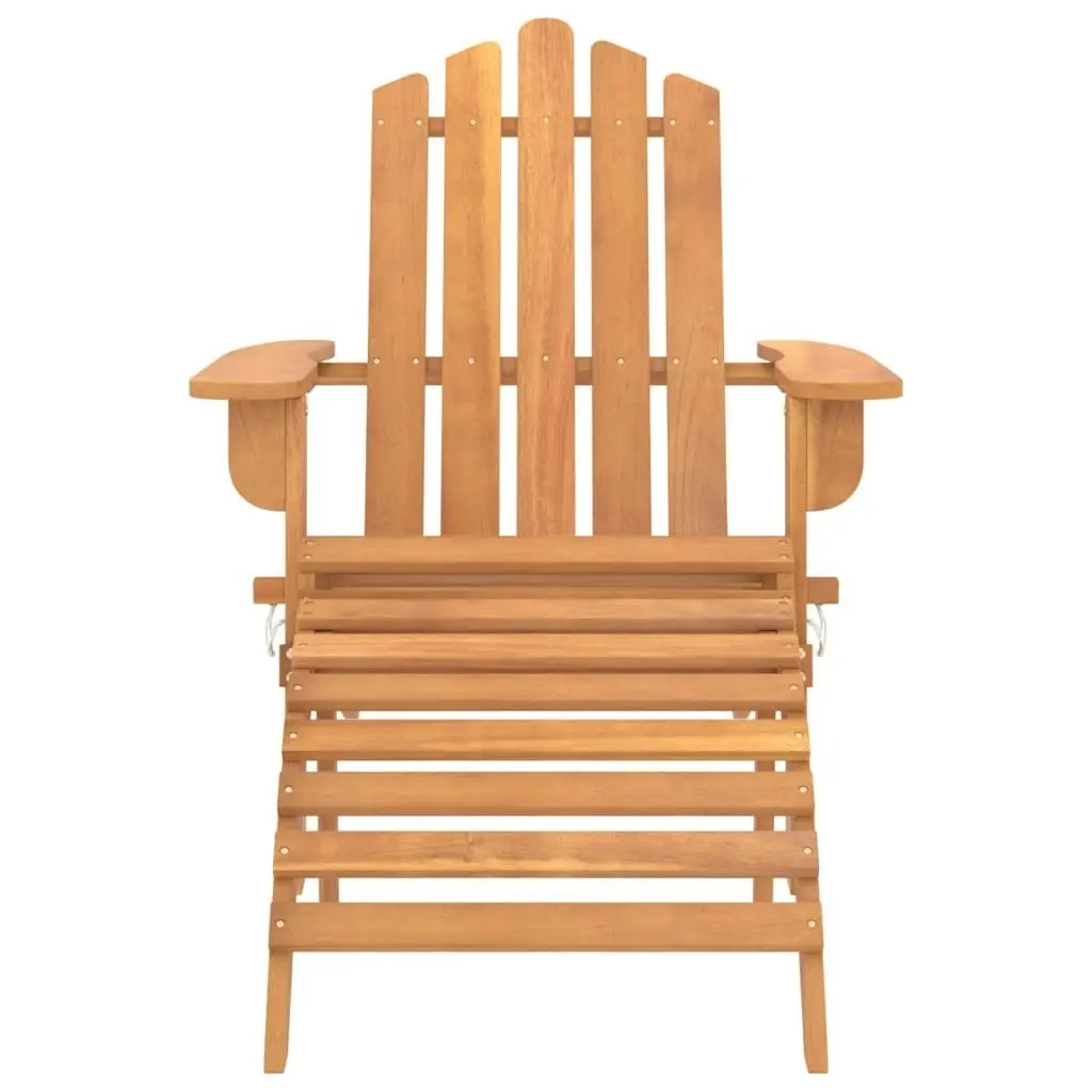 Garden Adirondack Chairs with Footrests 2 pcs Solid Wood Acacia 3145015