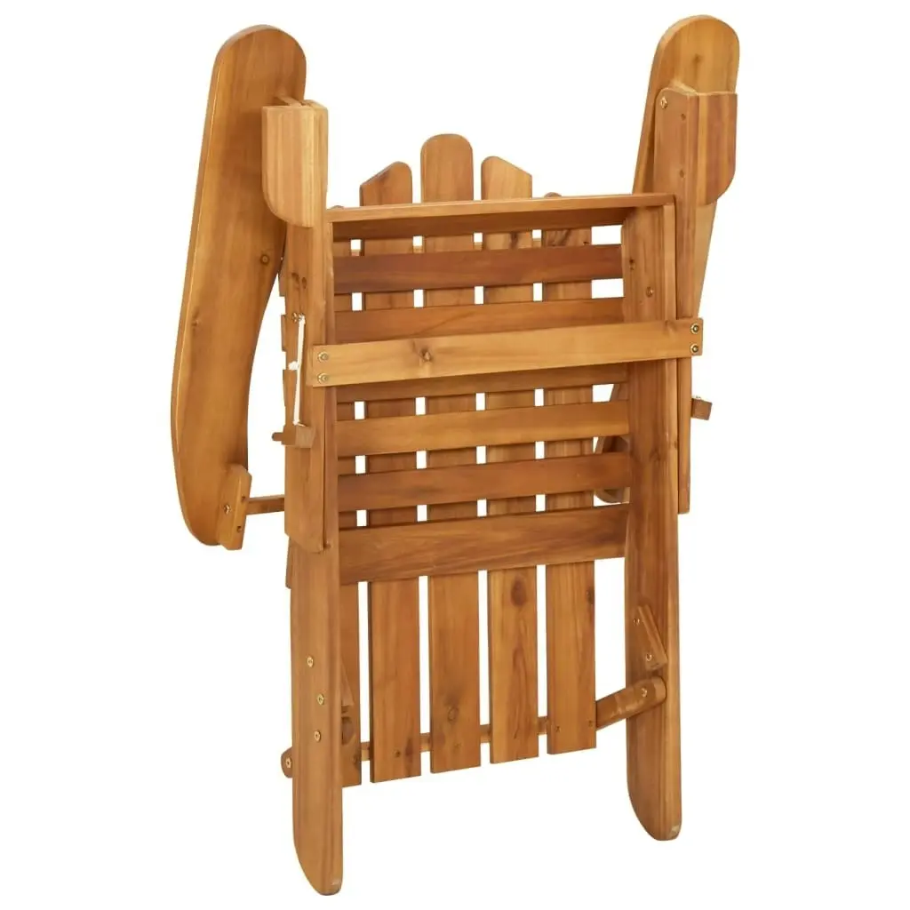 Garden Adirondack Chairs with Footrests 2 pcs Solid Wood Acacia 3145015