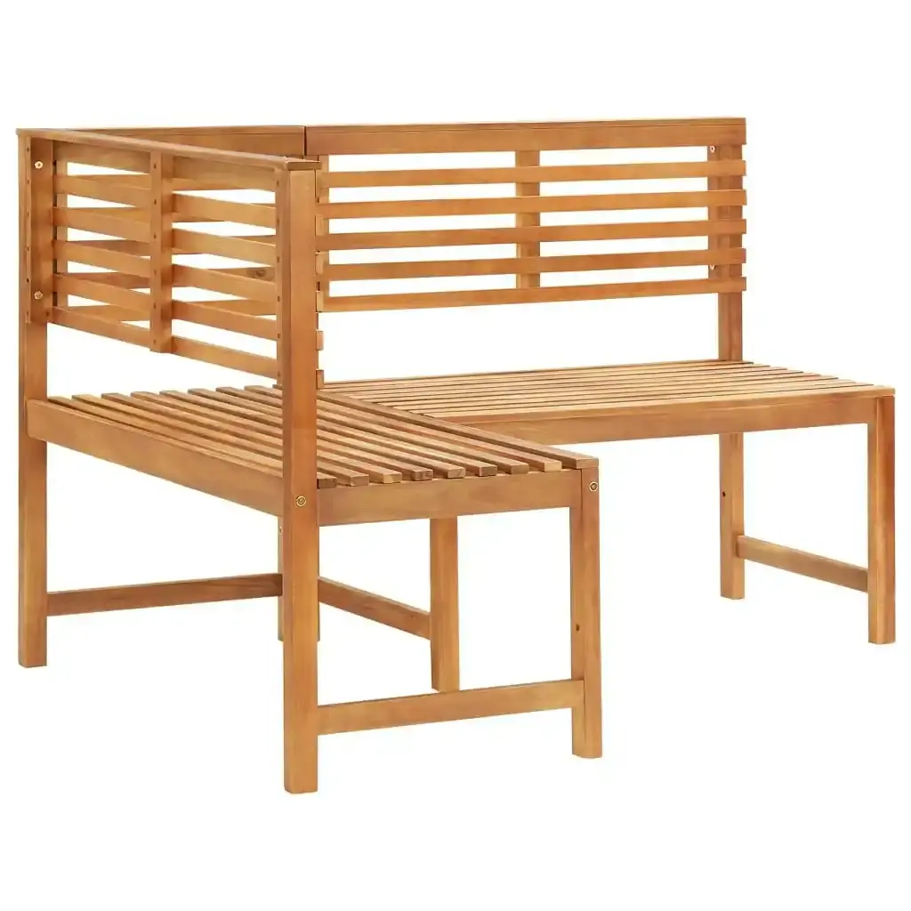 Garden Corner Bench 140 cm Solid Acacia Wood 312422