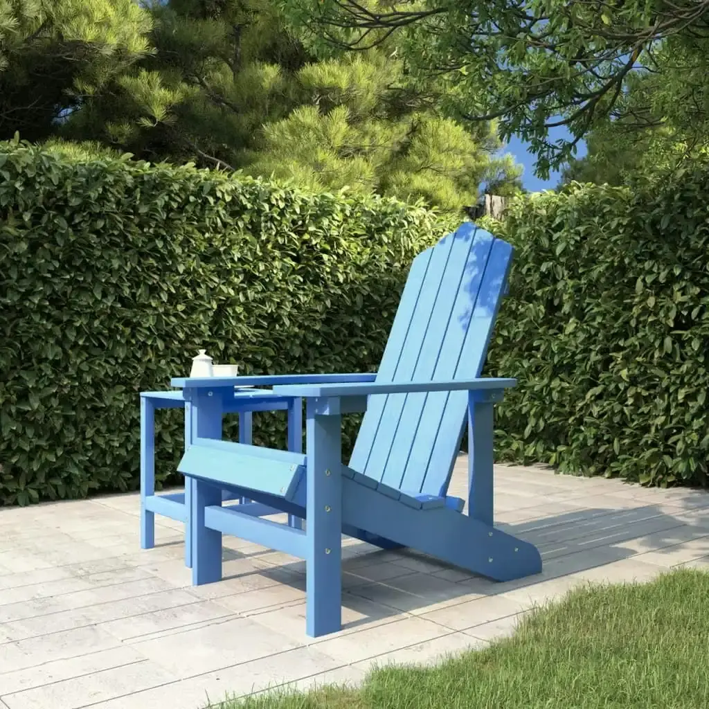 Garden Adirondack Chair HDPE Aqua Blue 318640