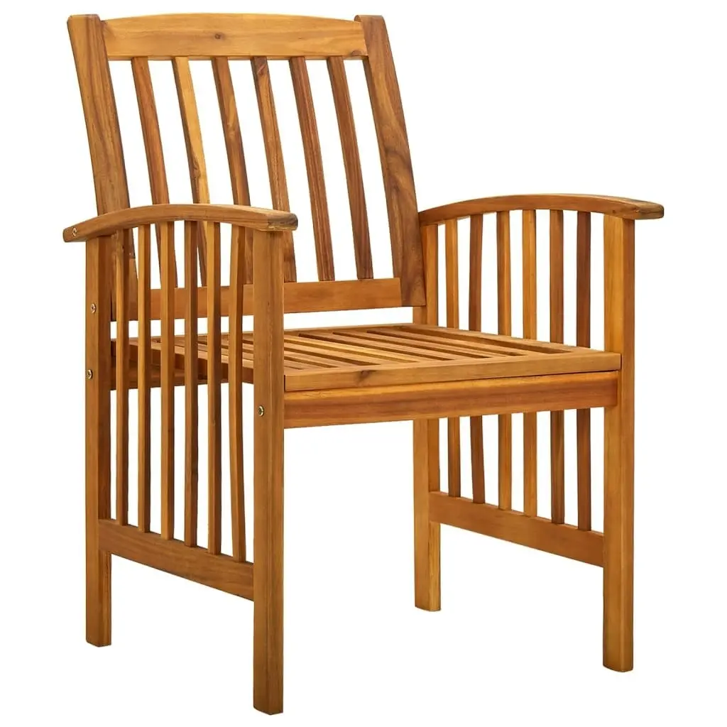 Garden Dining Chairs 3 pcs with Cushions Solid Acacia Wood 312131