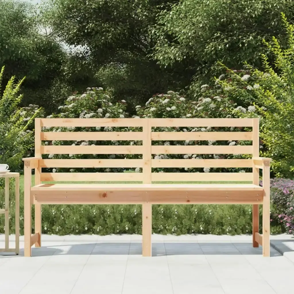 Garden Bench 159.5x48x91.5 cm Solid Wood Pine 824067