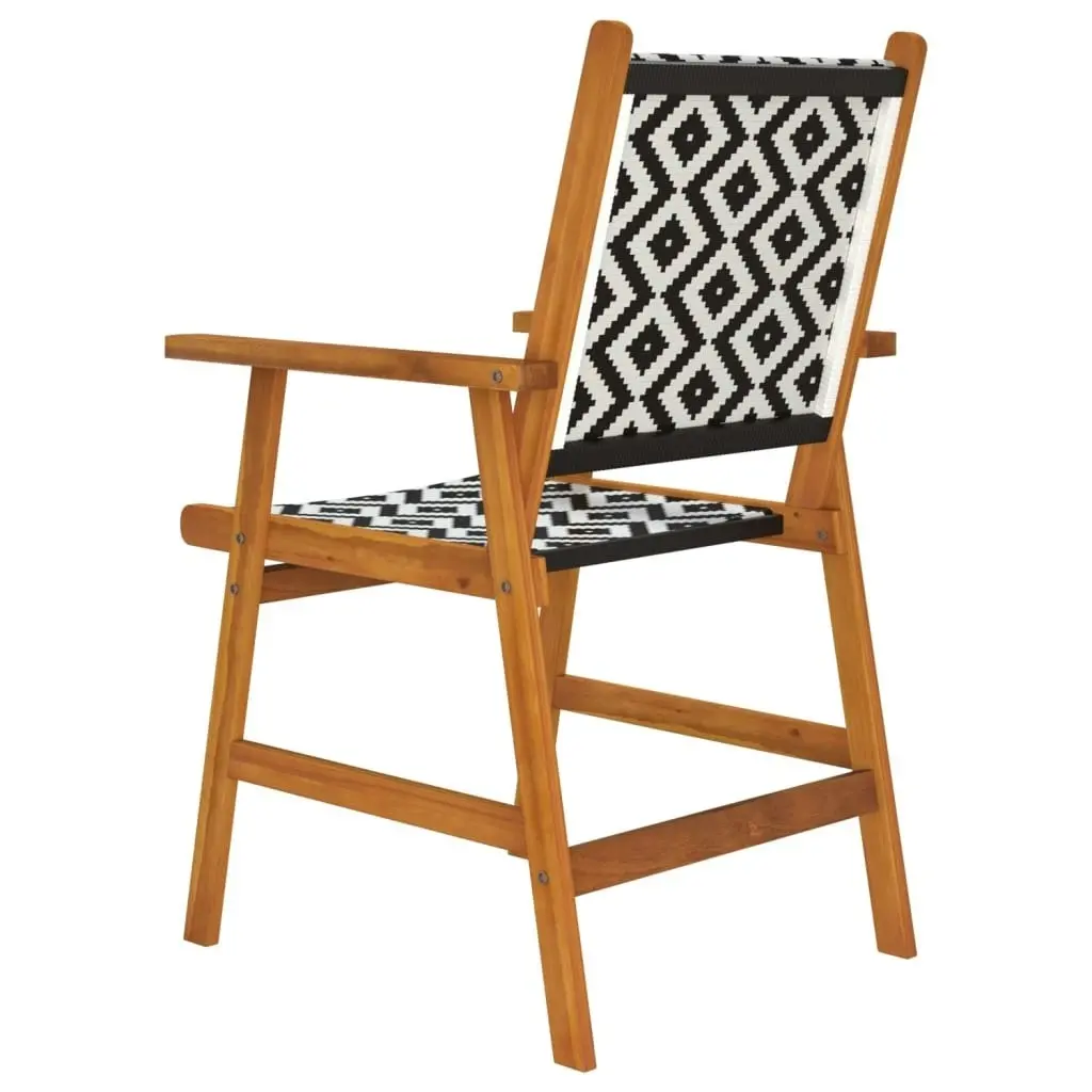 Garden Chairs 8 pcs Solid Acacia Wood 3096601