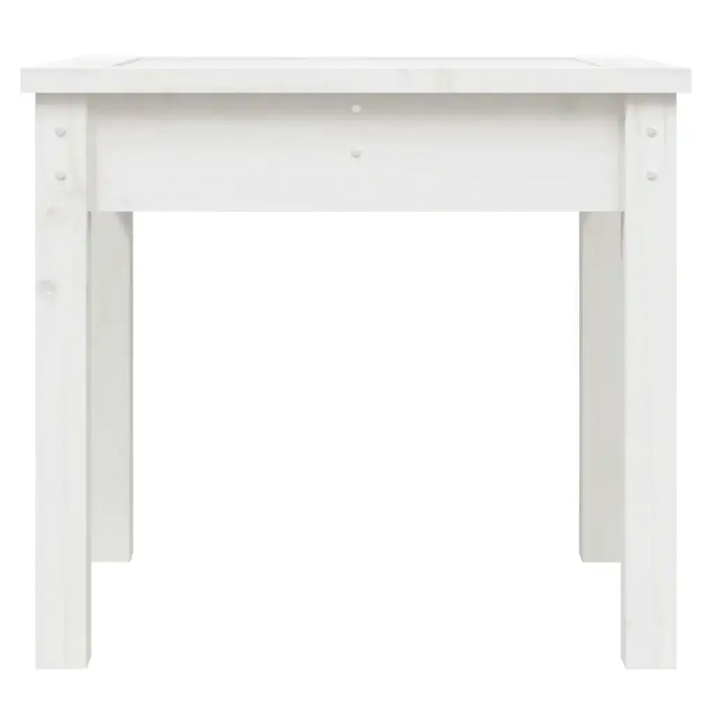 Garden Bench White 50x44x45 cm Solid Wood Pine 823991