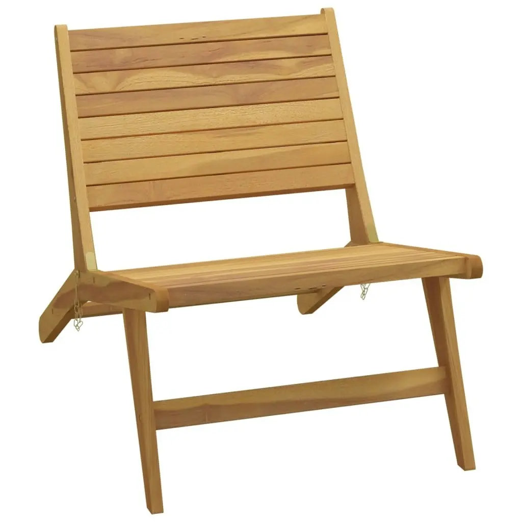 Garden Chair with Footrest Solid Wood Teak 319154