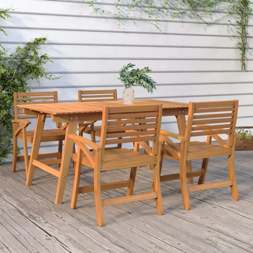 Garden Chairs 4 pcs 58x58x87 cm Solid Wood Acacia 3156868