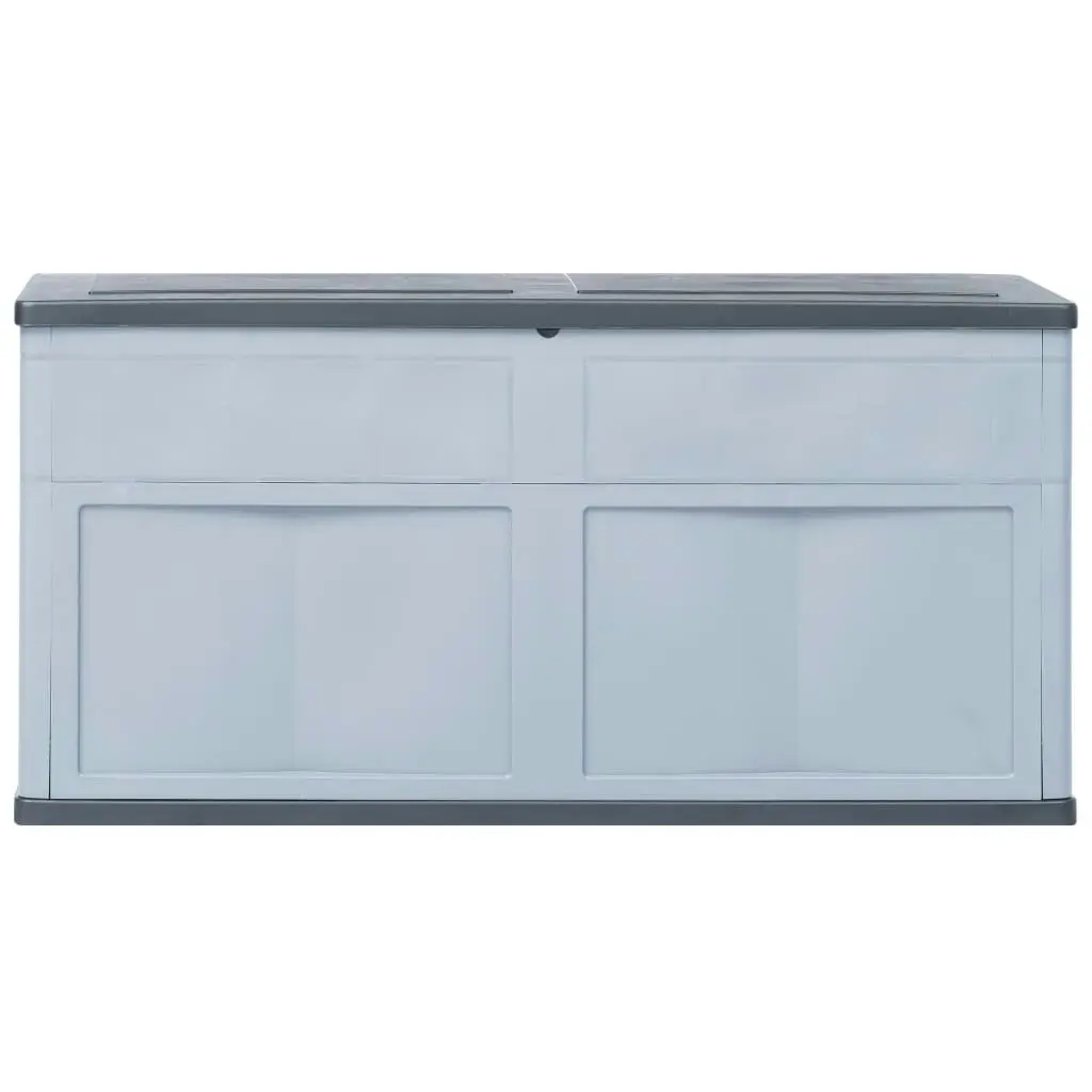 Garden Storage Box 320 L Grey Black 45689