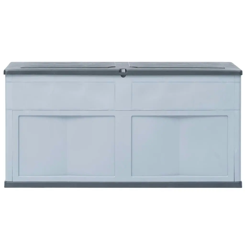 Garden Storage Box 320 L Grey Black 45689