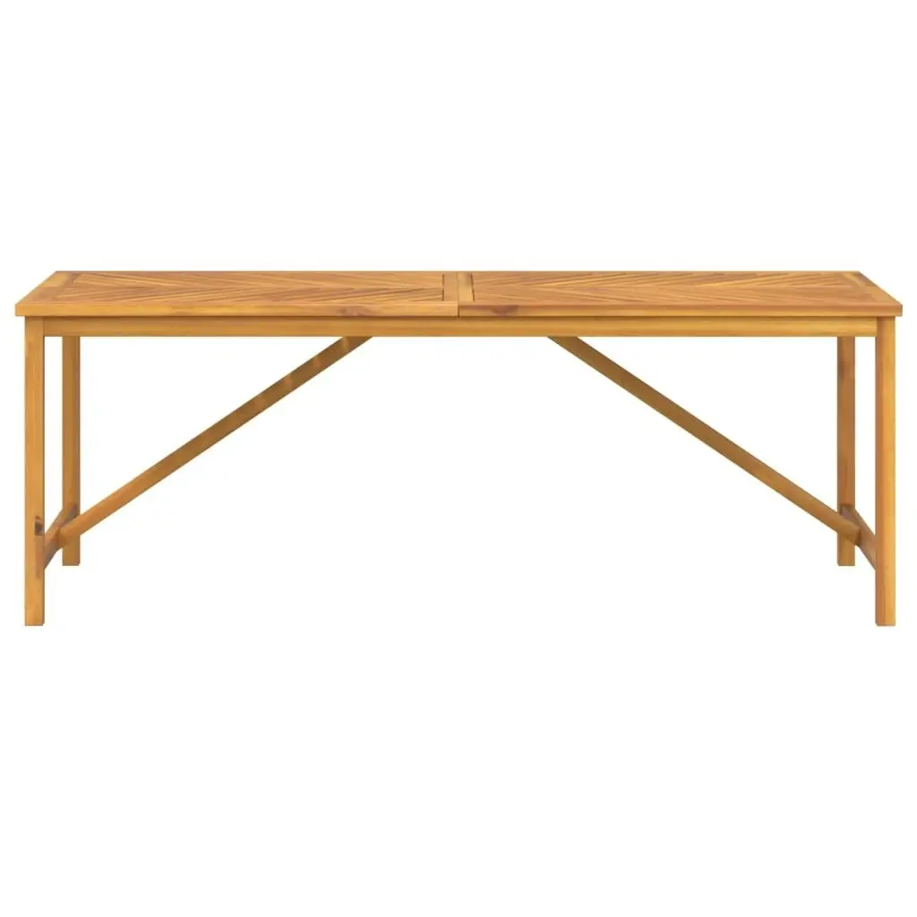 Garden Dining Table 200x90x74 cm Solid Wood Acacia 362242