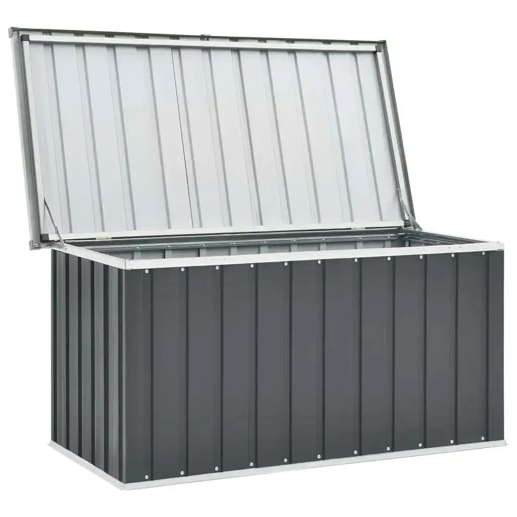 Garden Storage Box Grey 129x67x65 cm 46262