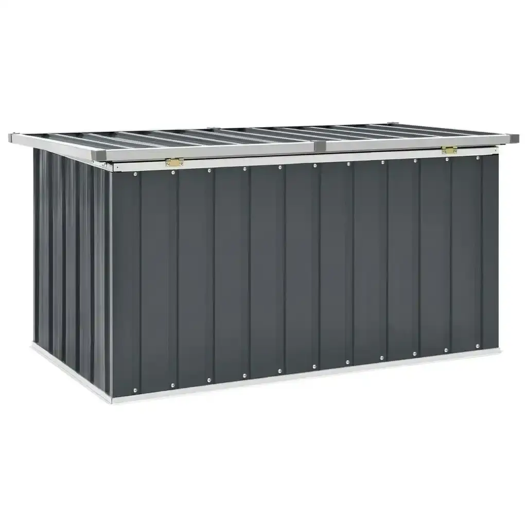 Garden Storage Box Grey 129x67x65 cm 46262