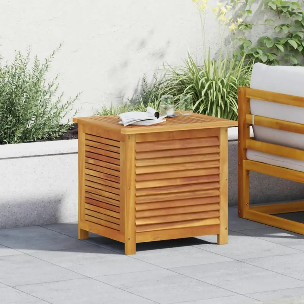 Garden Storage Box with Louver 60x50x56 cm Solid Wood Acacia 365839