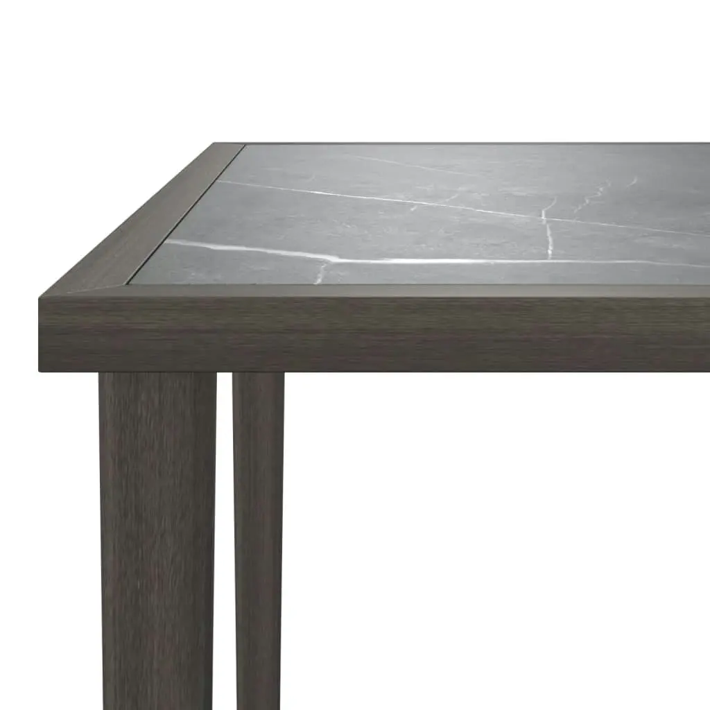 Garden Table Grey 48x48x37 cm Steel 364125