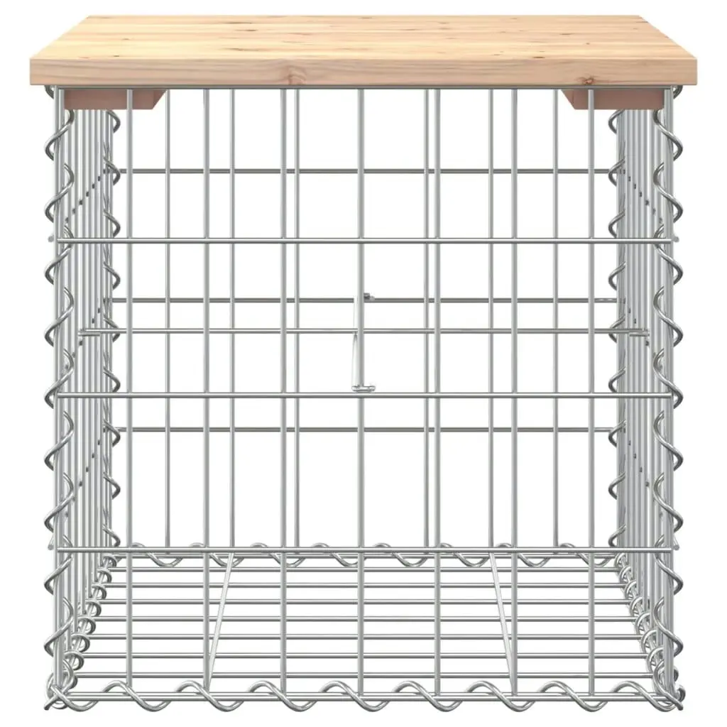 Garden Bench Gabion Design 43x44x42 cm Solid Wood Pine 834335