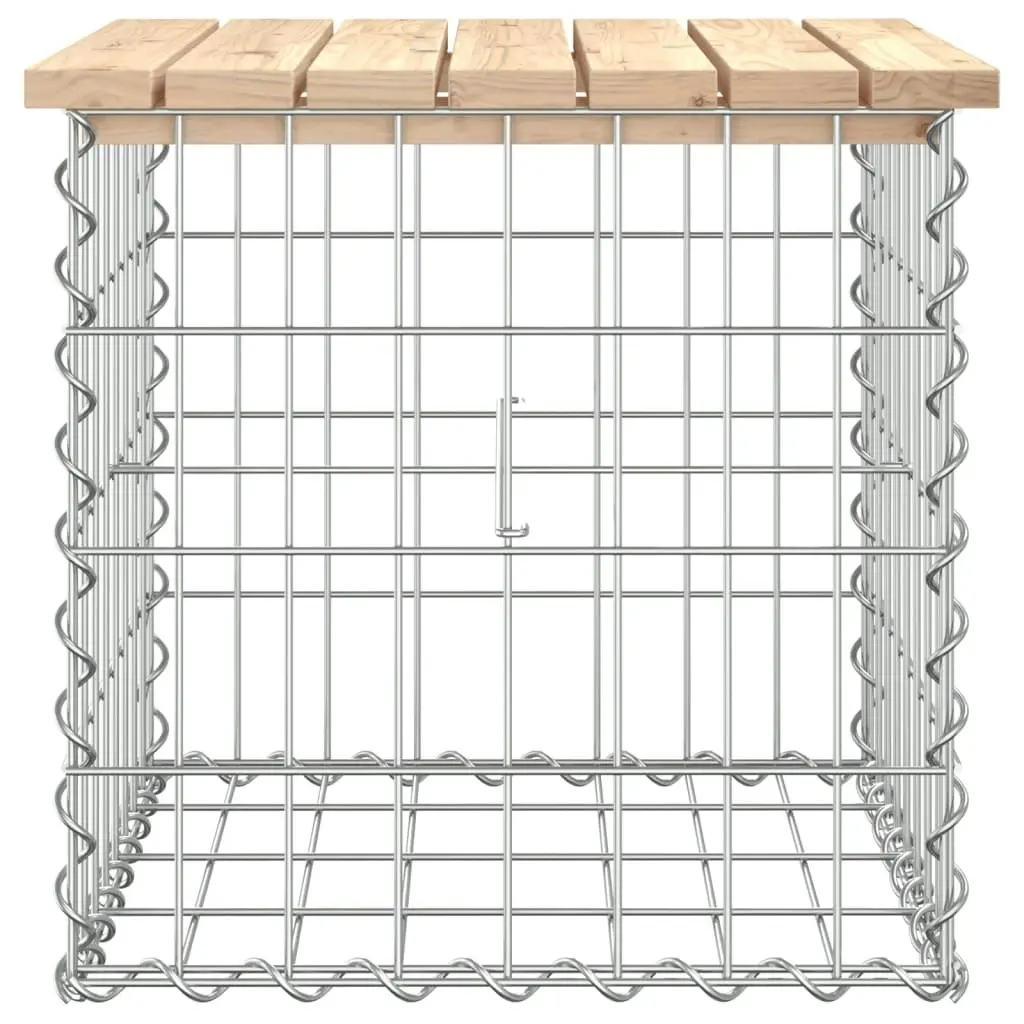 Garden Bench Gabion Design 43x44x42 cm Solid Wood Pine 834335