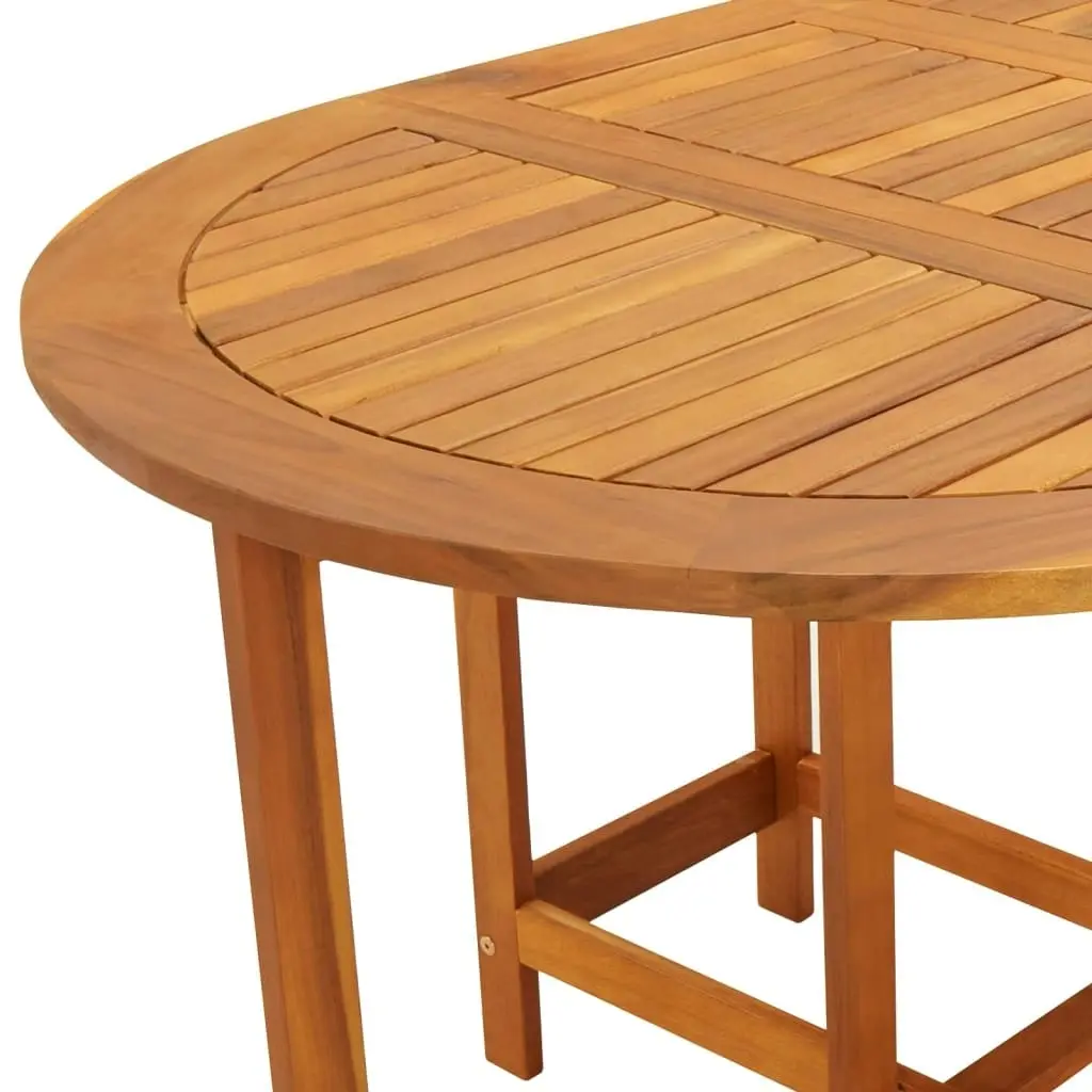 Garden Table 130x90x72 cm Solid Acacia Wood 42659