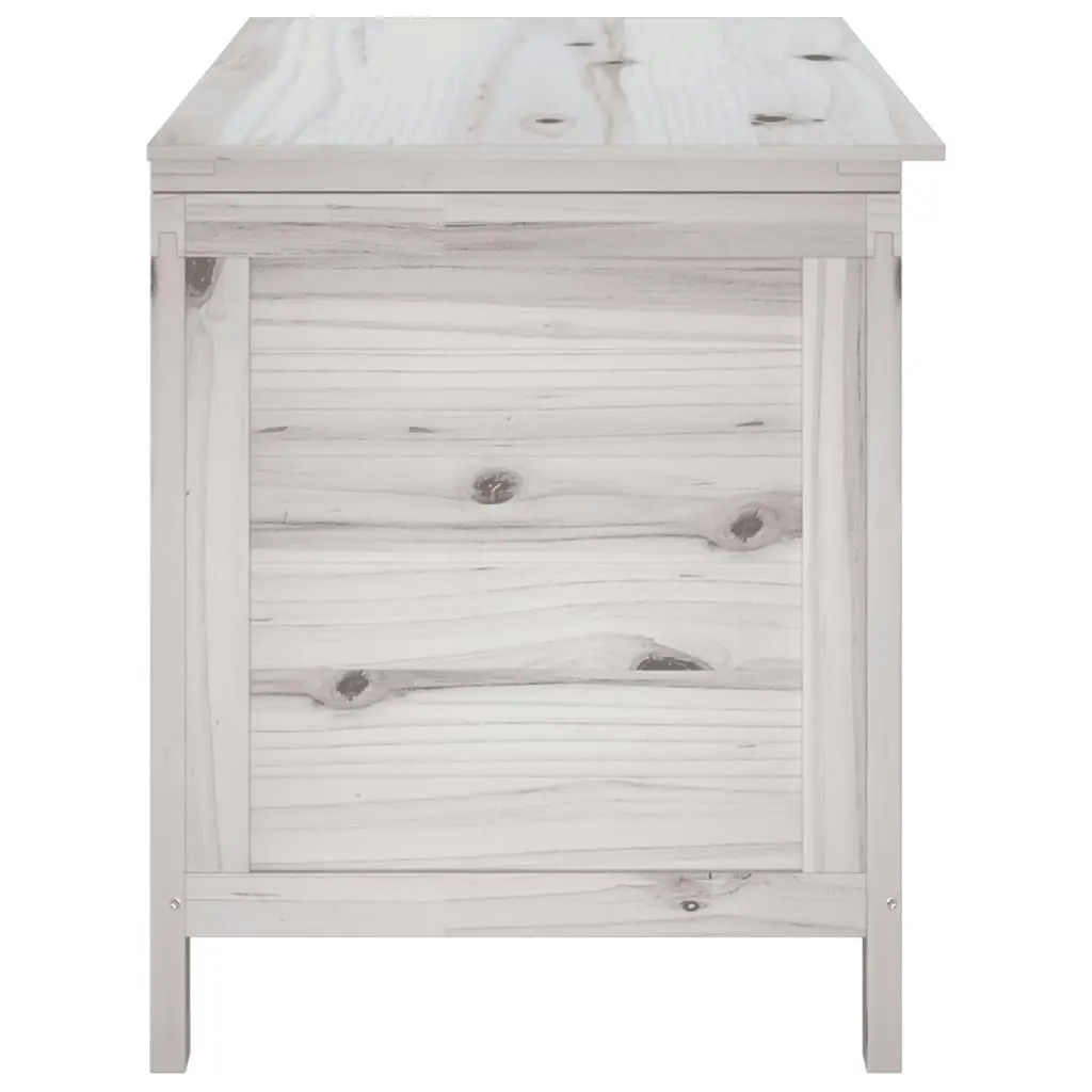 Garden Storage Box White 99x49.5x58.5 cm Solid Wood Fir 364753