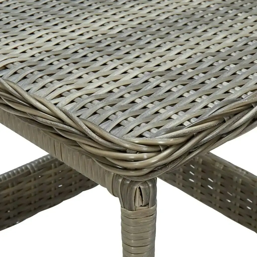 Garden Table Brown 45x45x46.5 cm Poly Rattan 313308