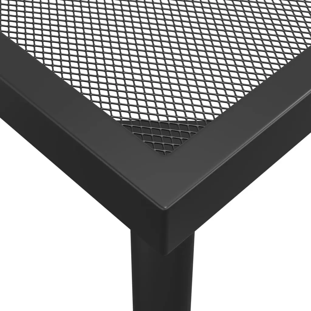 Garden Table Anthracite 100x100x72 cm Steel Mesh 362732