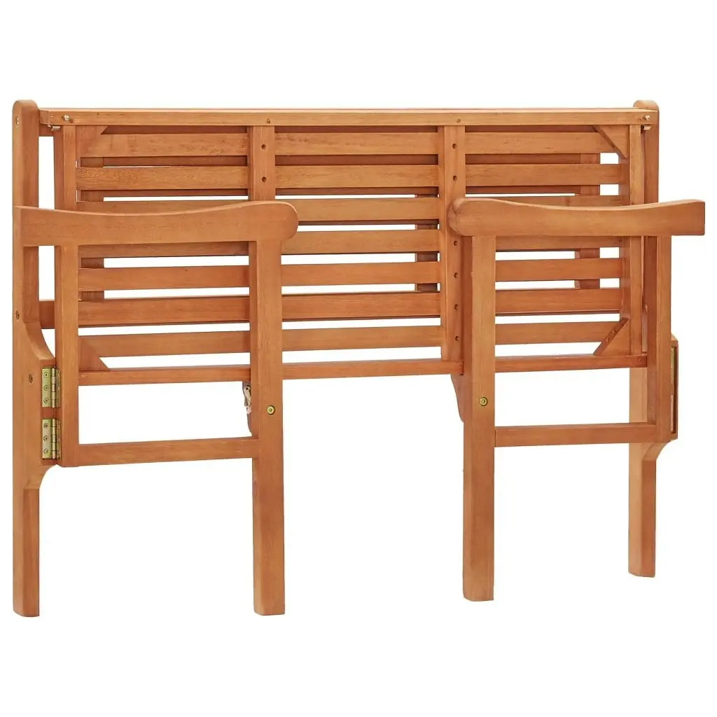 Foldable Garden Bench 120 cm Solid Eucalyptus Wood 47293