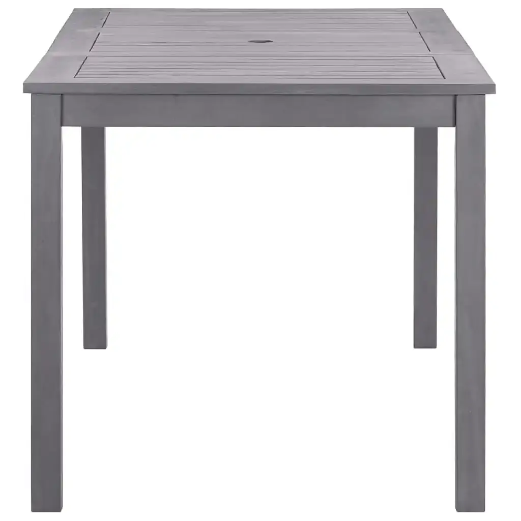 Garden Table Grey Wash 140x80x74 cm Solid Acacia Wood 311849