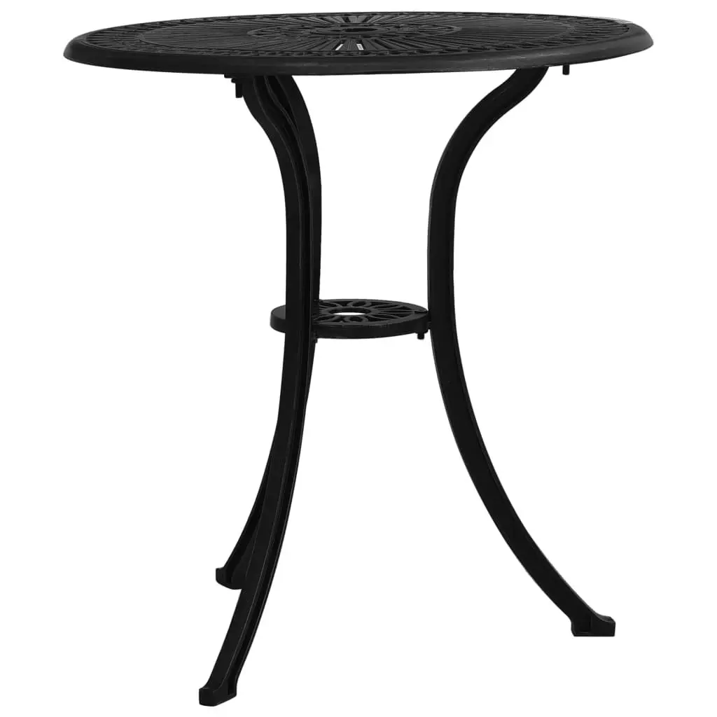 Garden Table Black 62x62x65 cm Cast Aluminium 315580