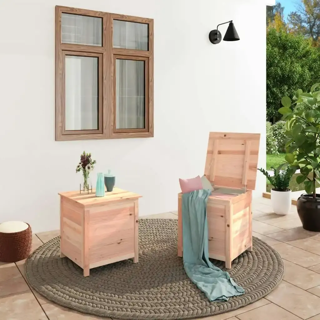 Outdoor Cushion Box 50x50x56 cm Solid Wood Fir 152162