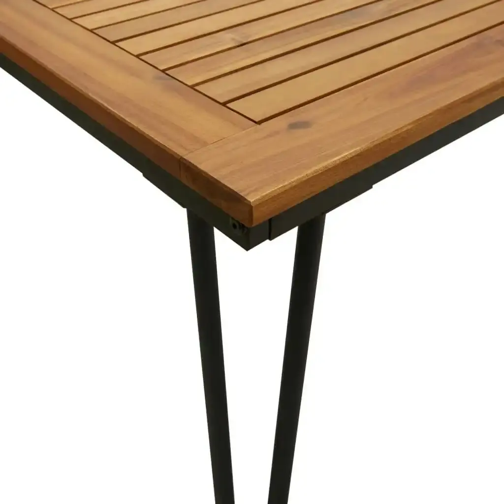 Garden Table with Hairpin Legs 180x90x75 cm Solid Wood Acacia 319521