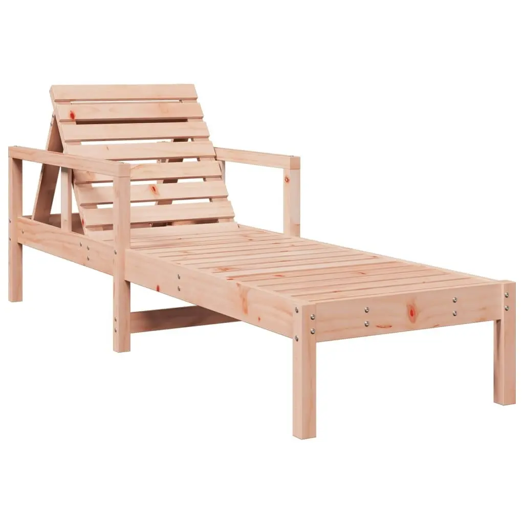 Sun Lounger 199.5x62x55 cm Solid Wood Douglas 832541