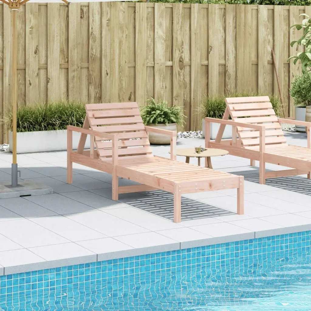 Sun Lounger 199.5x62x55 cm Solid Wood Douglas 832541