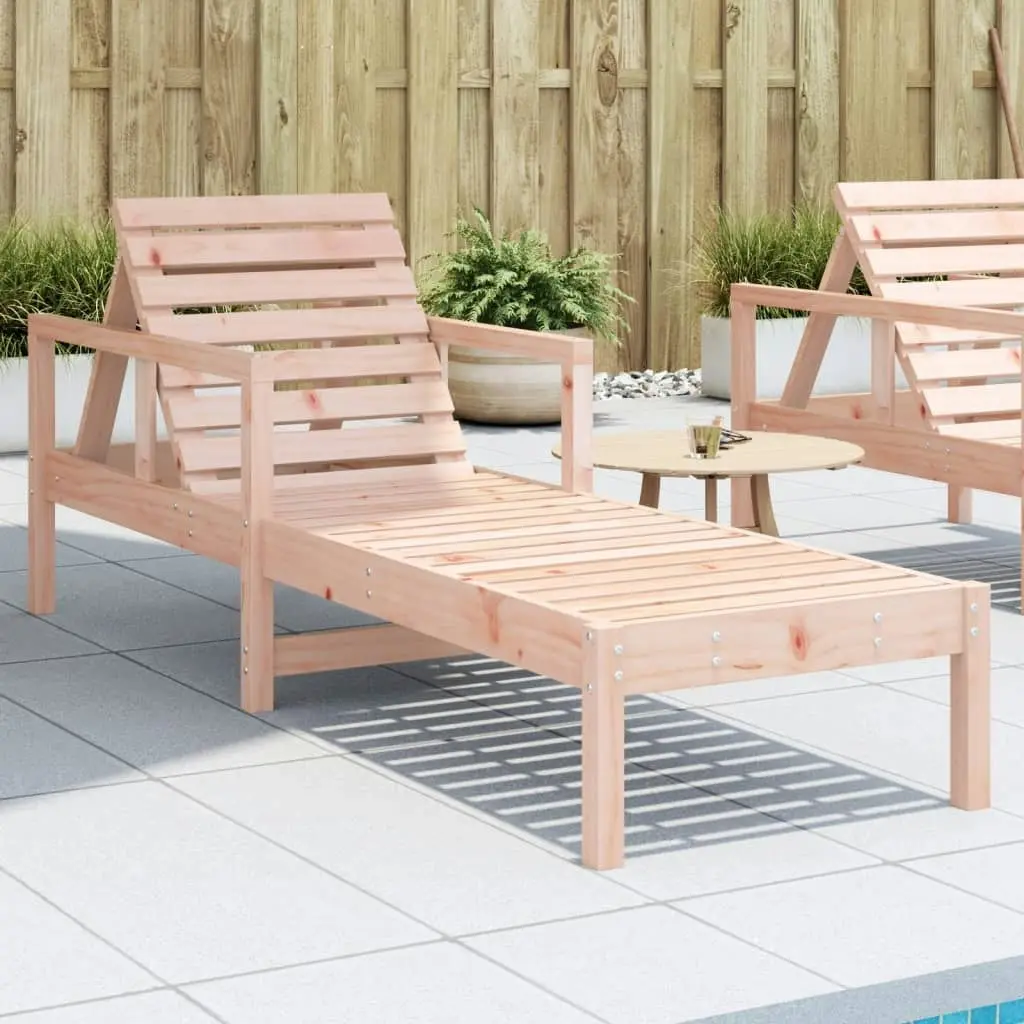 Sun Lounger 199.5x62x55 cm Solid Wood Douglas 832541