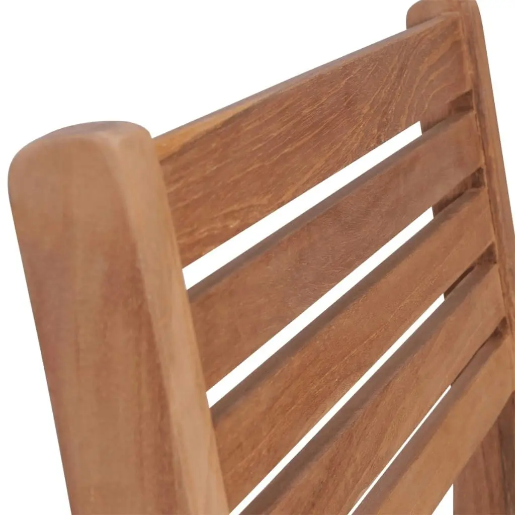 Stackable Garden Chairs 2 pcs Solid Teak Wood 43036