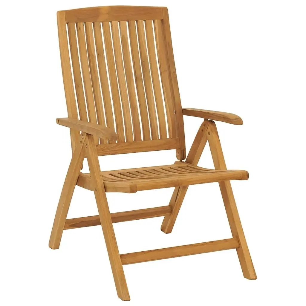 Reclining Garden Chairs 4 pcs Solid Wood Teak 3154923