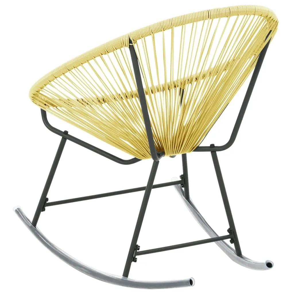 Outdoor Acapulco Chair Poly Rattan Beige 313140