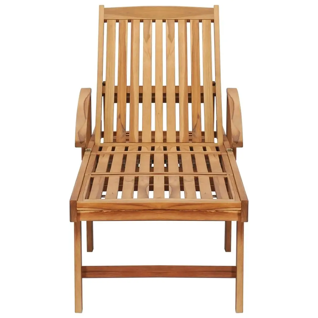 Sun Loungers 2 pcs with Table Solid Teak Wood 3051437