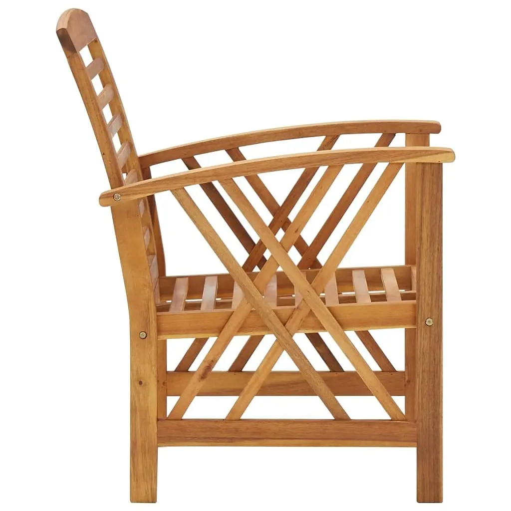 Garden Chairs 2 pcs Solid Acacia Wood 310266