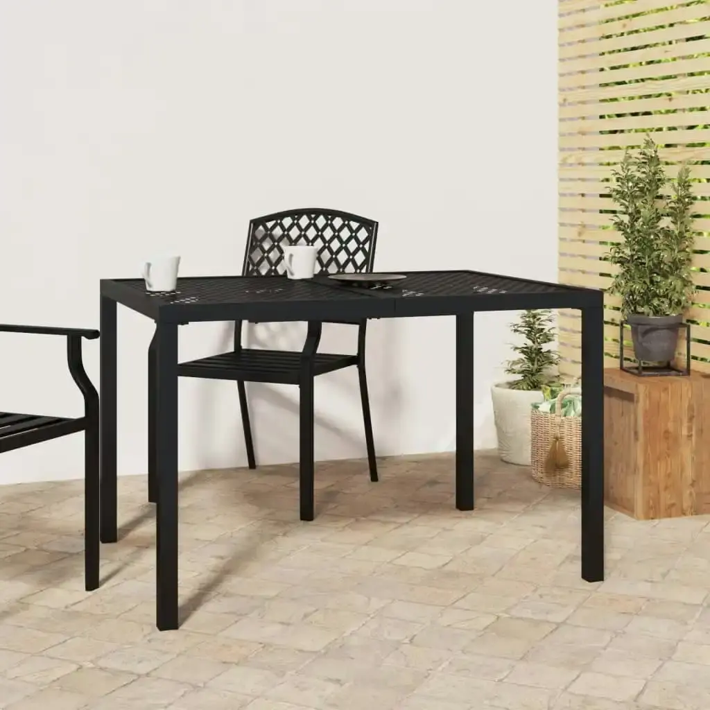 Garden Table Anthracite 110x80x72 cm Steel 362745