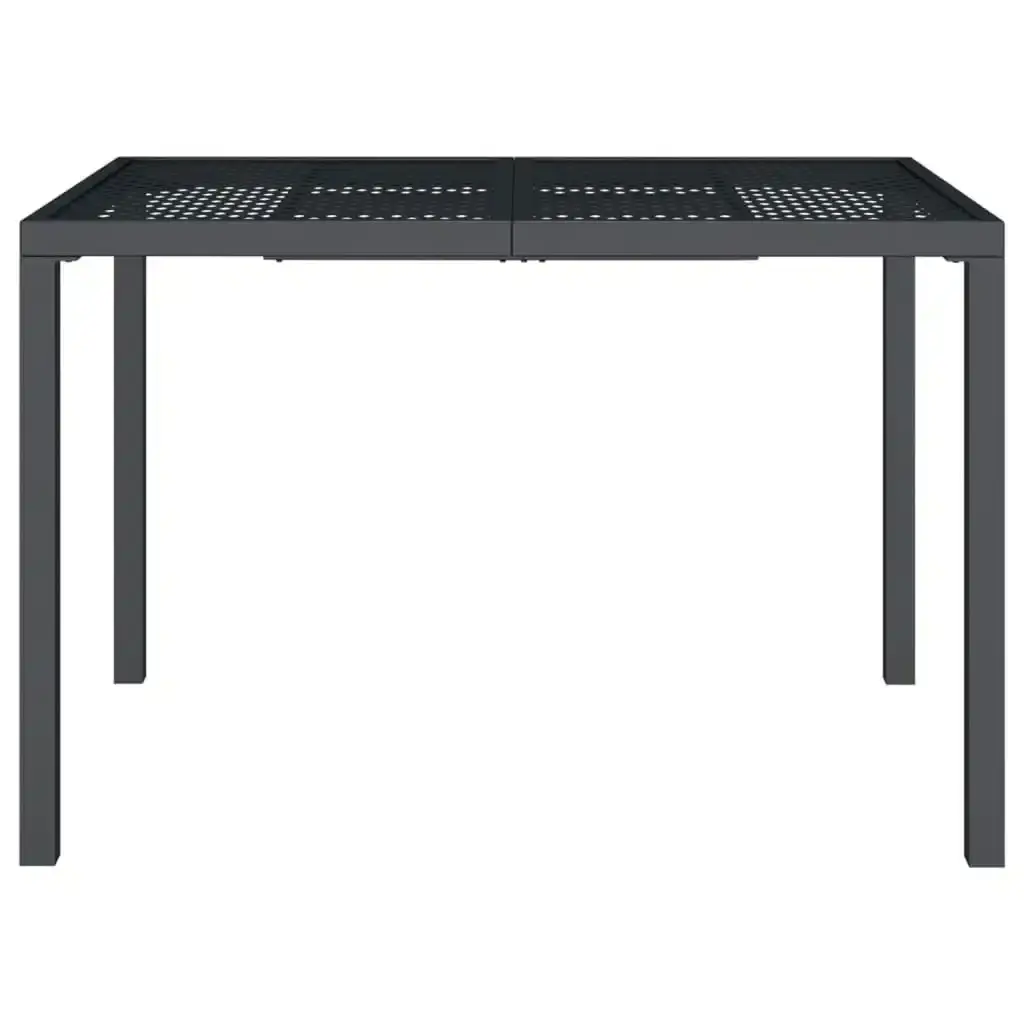 Garden Table Anthracite 110x80x72 cm Steel 362745