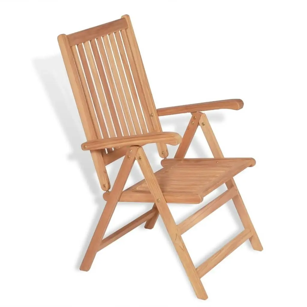 Reclining Garden Chairs 2 pcs Solid Teak Wood 43029