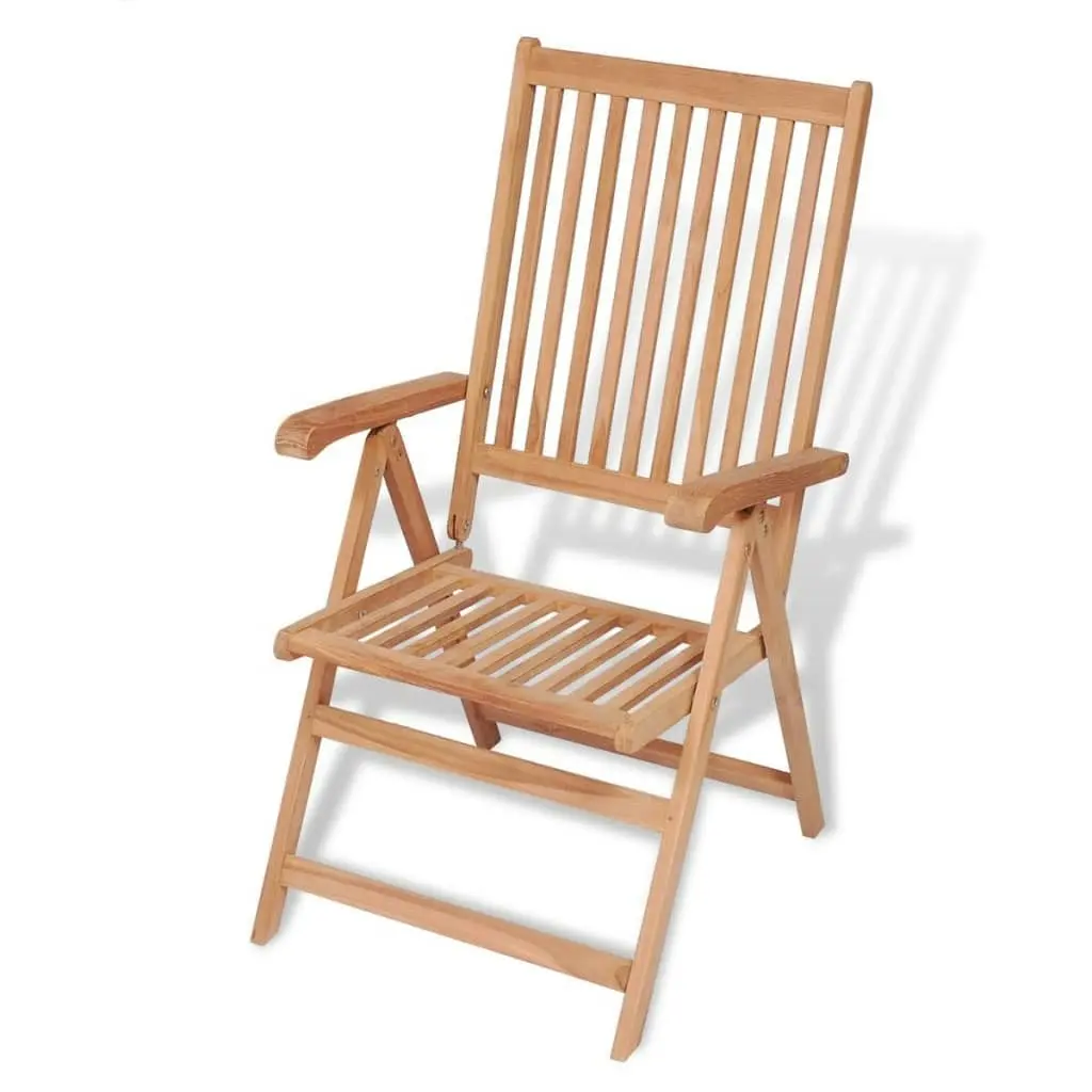 Reclining Garden Chairs 2 pcs Solid Teak Wood 43029